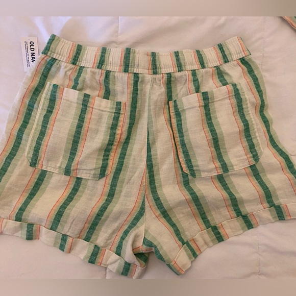 NWT Old Navy Linen Blend Shorts and Button Down Shirt Set Size Medium - Picture 2 of 6